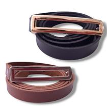 Cinto Fivela Retangular Feminino Kit 2 Unidades Cinto Fivela Retangular Feminino Kit 2 Unidades