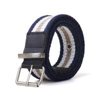 Cinto Gorgurão Mesclado Azul Marinho - Fivela Rolete