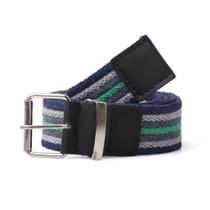 Cinto Gorgurão Mesclado Azul/Verde - Fivela Rolete