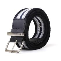 Cinto Gorgurão Mesclado Preto - Fivela Rolete Cinto Gorgurão Mesclado Preto - Fivela Rolete