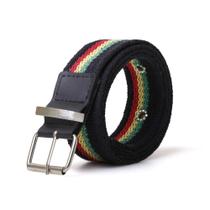 Cinto Gorgurão Mesclado Reggae - Fivela Rolete