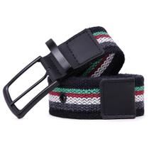 Cinto Gorgurão Mesclado Verde/Vermelho