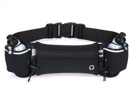 Cinto Hidratação Corrida Com 2 Porta Garrafa Anatômica 300mL Número Pochete