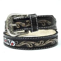 Cinto Infantil Em Couro Estampa De Carta Atrevidu's Country