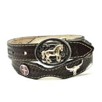 Cinto Infantil Em Couro Medalhinhas Atrevidus Country