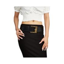 Cinto Largo Retrô Estilo American Spice Girl, Saia Com Cintura Alta, Decorativa E Premium