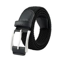 Cinto Masculino Ajustável De Tecido Elástico Casual Para Esportes, Cinto De Lona Para Jeans, Calças