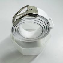 Cinto Masculino Branco de material sintético Ajustável com Design Moderno - Ref 948