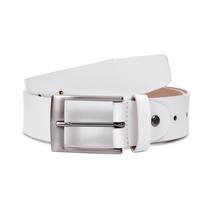 Cinto Masculino Branco em Couro Naturali DIfranca - 40041