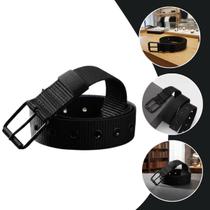 Cinto Masculino Casual Básico Trançado em Poliéster com Fivela de Metal, Modelo Perfurado Ajustável, 120cm, Resistente e Confortável Cinto Masculino Casual Básico Trançado em Poliéster com Fivela de Metal, Modelo Perfurado Ajustável, 120cm, Resistente e Confortável