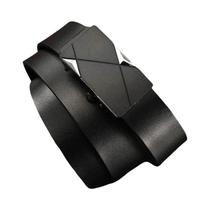 Cinto Masculino Casual De Couro PU Cor Sólida Luxuoso Com Fivela Automática Para Aventura Ao Ar