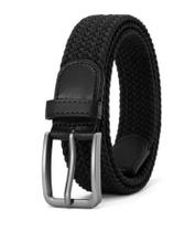 Cinto Masculino com Fivela em Metal Tecido Trançado Elástico Cinto Masculino com Fivela em Metal Tecido Trançado Elástico