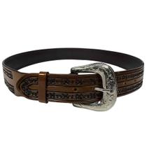 Cinto Masculino Couro Bordado Arame Cinto Masculino Couro Bordado Arame