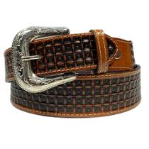 Cinto Masculino Couro Bordado Balaiado New