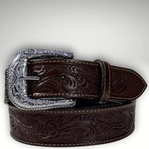 Cinto Masculino Couro Bordado Reto Dawson Caramelo Cinto Masculino Couro Bordado Reto Dawson Caramelo