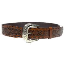 Cinto Masculino Couro Bordado Triangulo Cinto Masculino Couro Bordado Triangulo