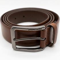 Cinto Masculino Couro Legítimo Pierre Cardin Agro Rústico Cor Whisky -