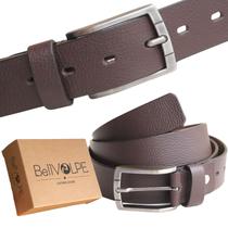 Cinto Masculino Couro Legítimo Preto ou Marrom Marca BELLVOLPE Cinto Masculino Couro Legítimo Preto ou Marrom Marca BELLVOLPE