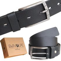Cinto Masculino Couro Legítimo Preto ou Marrom Marca BELLVOLPE