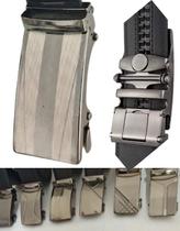 Cinto Masculino Couro Premium com Fivela Automática de Aço Ajuste Preciso, Design Moderno, Resistente e Elegante