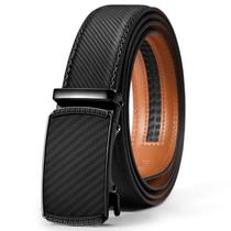 Cinto masculino de couro com fivela automática de catraca VATAN ajustável Cinto masculino de couro com fivela automática de catraca VATAN ajustável