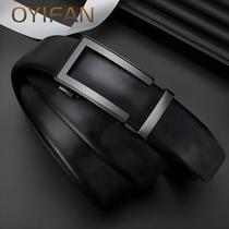 Cinto Masculino De Couro Genuíno 110-130cm Com Fivela Automática De Liga, Cinto De Designer Fashion