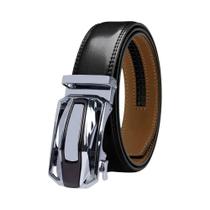 Cinto Masculino de Couro Genuíno - 150cm com Fivela Automática de Metal