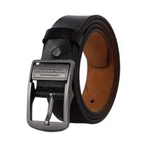 Cinto Masculino de Couro Genuíno Bovino Plus Size (130-170cm) - Fivela de Pino Luxo