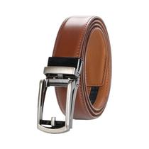 Cinto Masculino De Couro Genuíno Com Fivela Automática Ajustável Estilo Casual E Empresarial