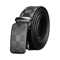 Cinto Masculino De Couro Genuíno De Camada Superior Estilo Executivo Durável Com Fivela De Liga