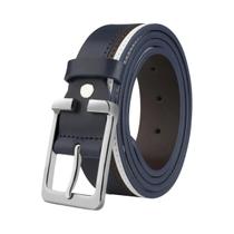 Cinto Masculino de Couro Genuíno - Luxo, Fivela de Pino Vintage e Alta Qualidade