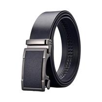 Cinto Masculino De Couro Legítimo Com Fivela Automática De Metal Para Negócios E Jeans De Alta