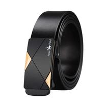 Cinto Masculino de Couro PU Luxo - Fivela Automática e Design Casual