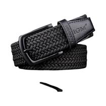 Cinto Masculino De Lona Elástico Trançado Sem Furos, Design Versátil Para Jovens Estudantes E Jeans