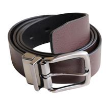 Cinto Masculino Dupla Face Couro Legítimo Preto e Marrom Marca BELLVOLPE Cinto Masculino Dupla Face Couro Legítimo Preto e Marrom Marca BELLVOLPE