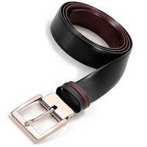 Cinto Masculino Dupla Face Preto e Marrom 130 Cm Ajustável