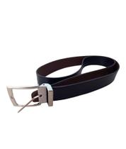 Cinto Masculino Dupla Face Social Preto/Marrom Slim