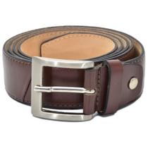 Cinto Masculino em Couro Moda Casual com Fivela Estilo Básico Conforto