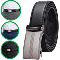 Cinto Masculino em Couro Premium com Fivela Automática de Metal Escovado Design Moderno, Ajuste Preciso e Alta Durabilidade Cinto Masculino em Couro Premium com Fivela Automática de Metal Escovado Design Moderno, Ajuste Preciso e Alta Durabilidade