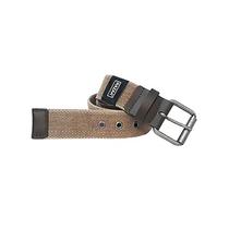 Cinto Masculino em Lona com Acabamento em Couro