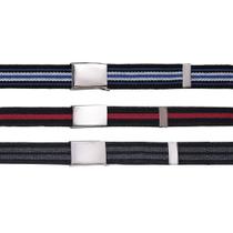 Cinto Masculino em Lona Fivela Catraca Kit com 3