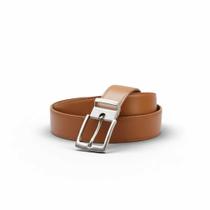 Cinto Masculino em material sintético Premium Ajustável, Dupla Face, Fivelas Níquel e Preto