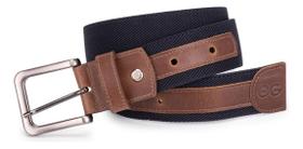 Cinto Masculino Esportivo Couro Legítimo/elástico Ajustavél