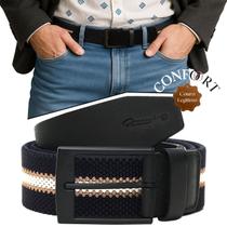 Cinto Masculino Esportivo Couro Legítimo Naturale Floater com Elástico Diversos Modelos