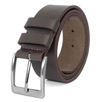 Cinto Masculino Fasolo Casual Largo Couro Legítimo Fosco Liso Conforto
