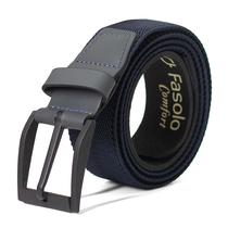 Cinto Masculino Fasolo Conforto Casual Couro Elástico Esportivo