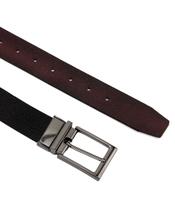 Cinto Masculino Fasolo Dupla Face Couro Conhaque/Preto