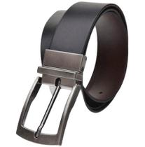 Cinto Masculino Importado Dupla Face Preto e Marrom 110 até 130 cm Cinto Masculino Importado Dupla Face Preto e Marrom 110 até 130 cm