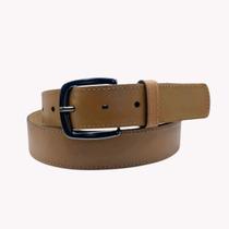 Cinto Masculino Marrom Couro Legítimo Fivela Quadrada Fumê 2 cm de Largura Moda Luxo Homem Namorado Pai Presente