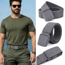 Cinto Masculino Poliéster Fivela Engate Rápido Reforçado Trabalho Trilha Casual Ajustável Resistente Cinto Masculino Poliéster Fivela Engate Rápido Reforçado Trabalho Trilha Casual Ajustável Resistente